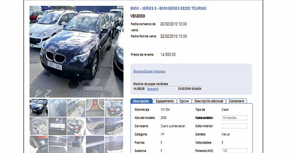El precio medio de venta de vehículos de ocasión supera los 10.000 euros