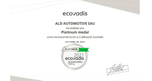 ALD Automotive consigue la certificación ECOVADIS PLATINUM por su compromiso y gestión en RSC